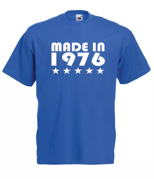 made in star 1976 44th xmas gift idea mens women t shirts multi-color size s-2xl, White;black
made in star 1976 44th xmas gift idea mens women t shirts multi-color size s-2xl, White;black