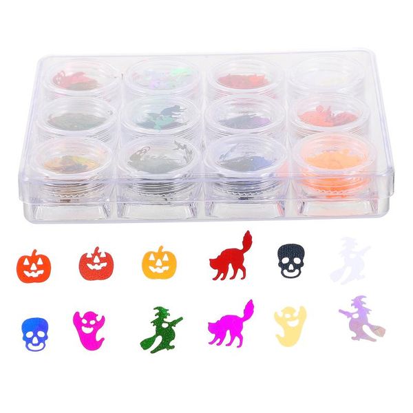 nail glitter 12 boxes diy art manicure sequin ghost stickers for face makeup, Silver;gold
nail glitter 12 boxes diy art manicure sequin ghost stickers for face makeup, Silver;gold