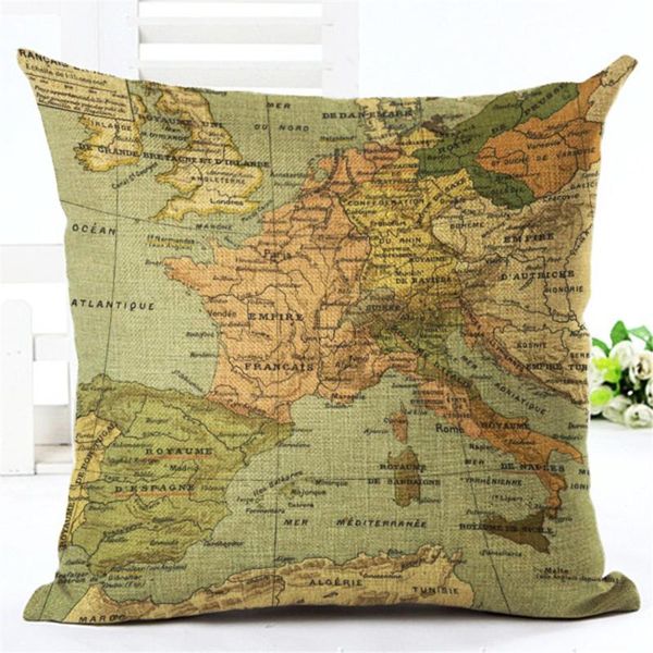 cushion/decorative pillow retro map print throw covers classical flag linen literary atmosphere decorative pillowcase
cushion/decorative pillow retro map print throw covers classical flag linen literary atmosphere decorative pillowcase