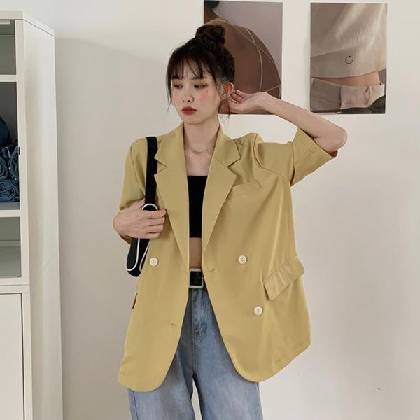 women's suits & blazers blazer women summer loose suit jacket clothing veste femme, White;black
women's suits & blazers blazer women summer loose suit jacket clothing veste femme, White;black