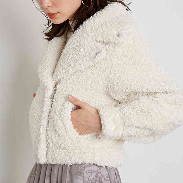 Women's Fur & Faux 2022 Autumn Winter Women Tops Solid Lapel Long Sleeve Zipper Short Jacket Japan Style Sweet Fashion Coat DOWU, Black
Women's Fur & Faux 2022 Autumn Winter Women Tops Solid Lapel Long Sleeve Zipper Short Jacket Japan Style Sweet Fashion Coat DOWU, Black
