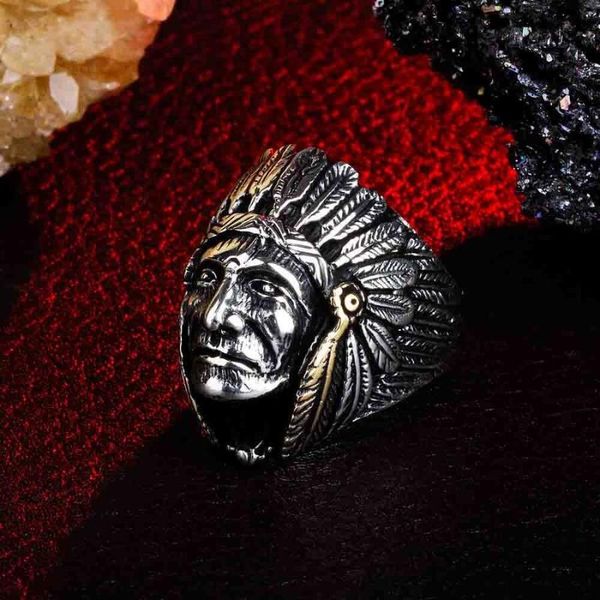 geronimo injun silver ring vintage men made in turkey solid 925 sterling cluster rings, Golden;silver 
geronimo injun silver ring vintage men made in turkey solid 925 sterling cluster rings, Golden;silver