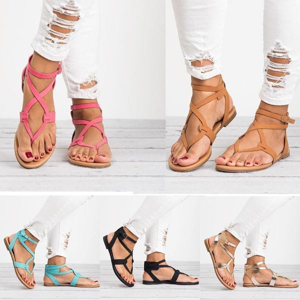 sandals flat buckle cross bandage hollow solid color summer wild casual soft open toe shoes women, Black
sandals flat buckle cross bandage hollow solid color summer wild casual soft open toe shoes women, Black