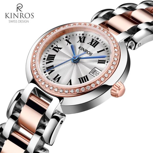 wristwatches kinros steel bracelet watches women luxury crystal sapphire dress quartz wrist watch ladies rosegold design clock montre femme, Slivery;brown
wristwatches kinros steel bracelet watches women luxury crystal sapphire dress quartz wrist watch ladies rosegold design clock montre femme, Slivery;brown