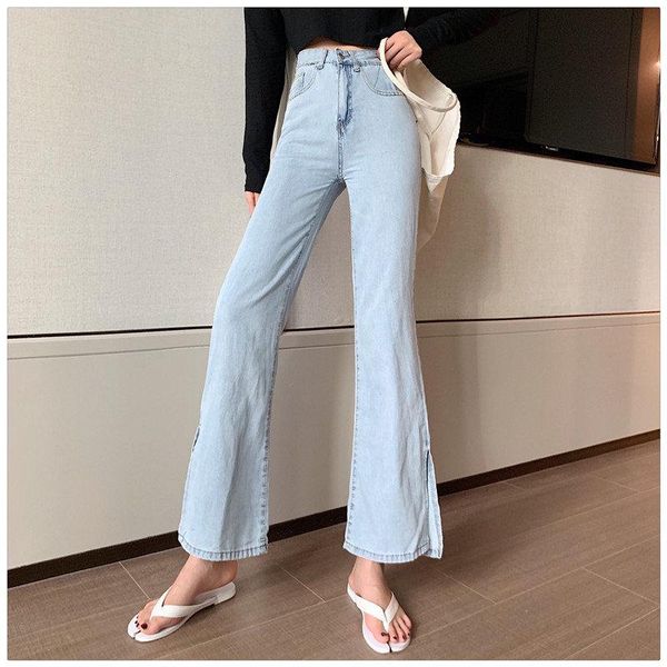 women's jeans hzirip 2021 summer female thin loose split flare pants high waist fashion women light blue all match denim trousers
women's jeans hzirip 2021 summer female thin loose split flare pants high waist fashion women light blue all match denim trousers