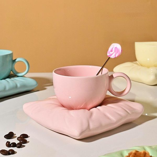 mugs candy solid color mug dish combination set simple home cup office coffee afternoon
mugs candy solid color mug dish combination set simple home cup office coffee afternoon