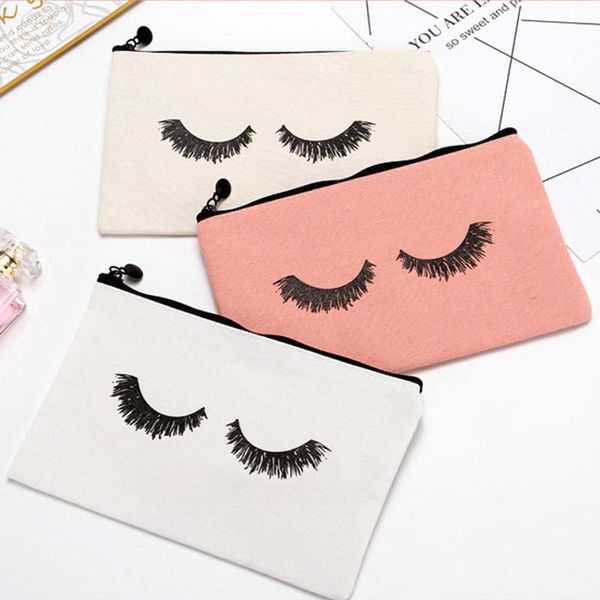 storage bags 50pcs/lot 23cmx14.5cm large canvas eye lashes printed woman drawstring makeup bag zipper clutch cosmetic organizer
storage bags 50pcs/lot 23cmx14.5cm large canvas eye lashes printed woman drawstring makeup bag zipper clutch cosmetic organizer