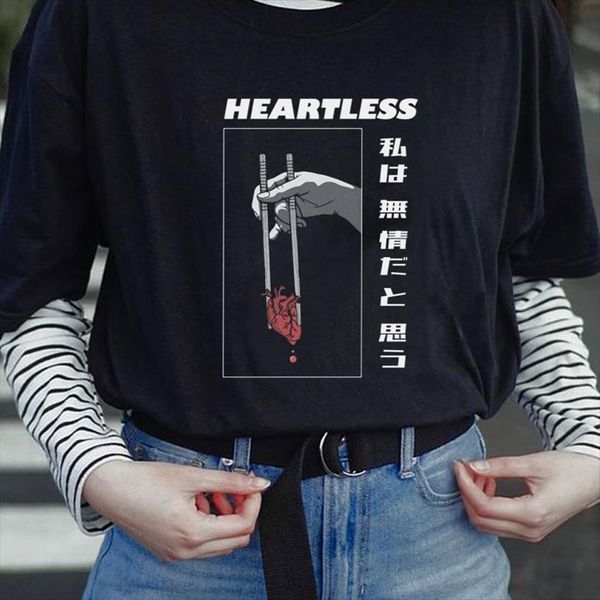 heartless japanese punk gothic kawaii womens t shirts grunge aesthetic vaporwave edgy fashion harajuku streetwear cute, White
heartless japanese punk gothic kawaii womens t shirts grunge aesthetic vaporwave edgy fashion harajuku streetwear cute, White