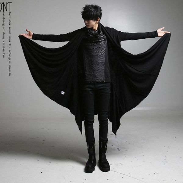 men's hoodies & sweatshirts idopy korean fashion men`s punk style black hoodie hip hop long cardigan gothic cape cloak irregular hem
men's hoodies & sweatshirts idopy korean fashion men`s punk style black hoodie hip hop long cardigan gothic cape cloak irregular hem