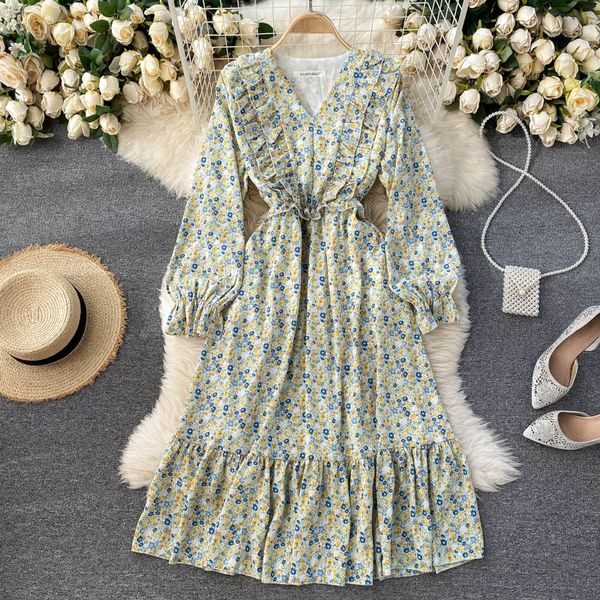 singreiny women floral print dress spring autumn v neck puff sleeve a line dresses korean casual vacation midi dress style 210419, Black;gray
singreiny women floral print dress spring autumn v neck puff sleeve a line dresses korean casual vacation midi dress style 210419, Black;gray