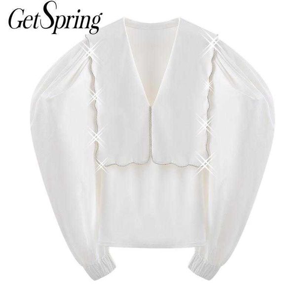 getspring women blouse temperament shirts diamonds puff sleeve white shirt retro ladies fashion simple vintage 210601
getspring women blouse temperament shirts diamonds puff sleeve white shirt retro ladies fashion simple vintage 210601