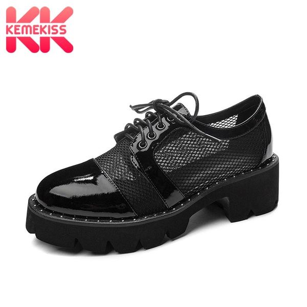 dress shoes kemekiss patchwork leather women fashion solid color lacing pumps daily round toe office lady footwear size 33-43, Black
dress shoes kemekiss patchwork leather women fashion solid color lacing pumps daily round toe office lady footwear size 33-43, Black
