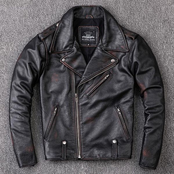 vintage genuine leather jacket men's motorcycle & biker cowhide jackets fashion coat slim clothing plus size faux, Black
vintage genuine leather jacket men's motorcycle & biker cowhide jackets fashion coat slim clothing plus size faux, Black
