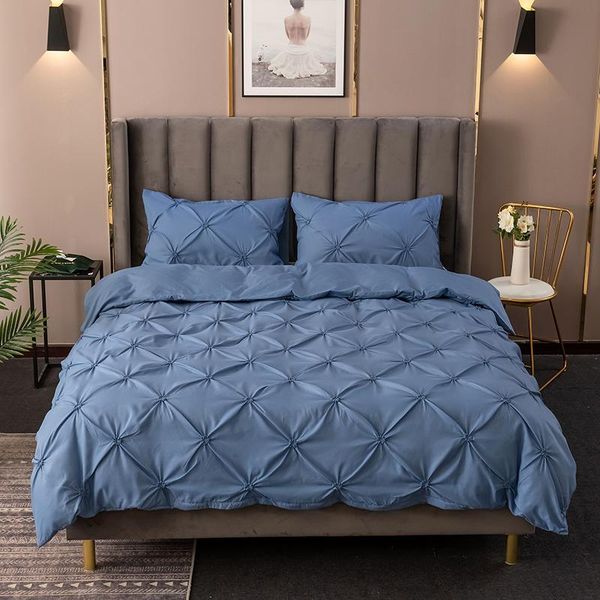 bedding sets blue duvet cover set pinch pleat 2/3pcs twin//king size bedclothes luxury home el use(no filling no sheet
bedding sets blue duvet cover set pinch pleat 2/3pcs twin//king size bedclothes luxury home el use(no filling no sheet