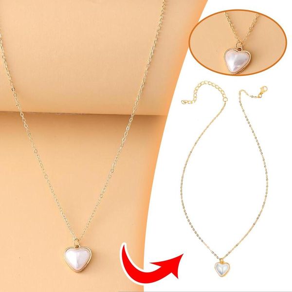 pendant necklaces original brand trendy heart shaped pearl necklace temperament ladies girl jewelry gift clavicle chain choker all-match, Silver
pendant necklaces original brand trendy heart shaped pearl necklace temperament ladies girl jewelry gift clavicle chain choker all-match, Silver
