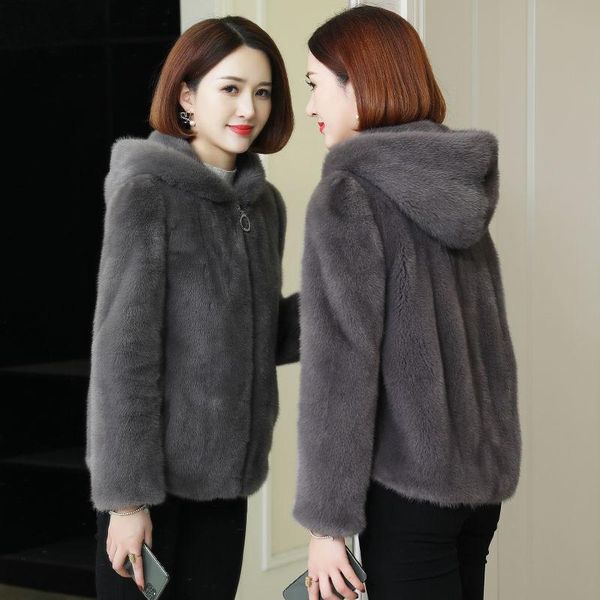 women's hoodies & sweatshirts mink coat women 2021 winter short xl hooded atmosphere is thin and whole young imitation fur outcoat femi, Black
women's hoodies & sweatshirts mink coat women 2021 winter short xl hooded atmosphere is thin and whole young imitation fur outcoat femi, Black