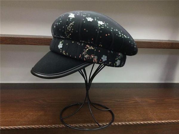 stingy brim hats 202109-yy japan style wool small flower sequins lace fashion street lady octagonal hat women visors cap, Blue;gray
stingy brim hats 202109-yy japan style wool small flower sequins lace fashion street lady octagonal hat women visors cap, Blue;gray