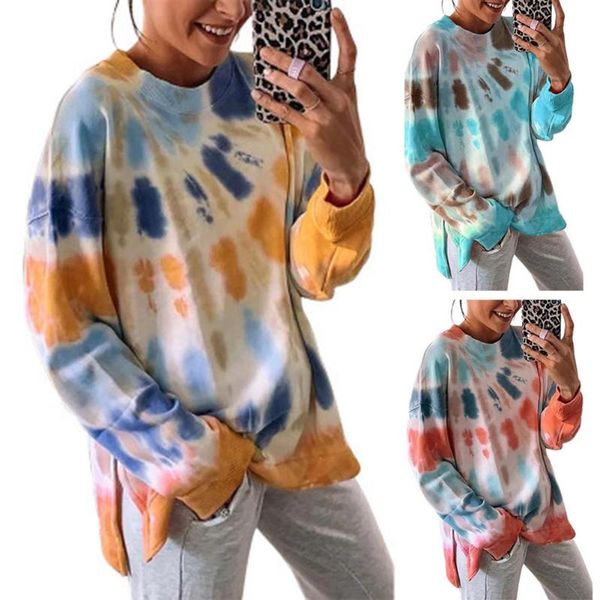 women's hoodies & sweatshirts lady street sweater summer women fashion long sleeve slit hem tie dye loose pullover sweatshirt blouse, Black
women's hoodies & sweatshirts lady street sweater summer women fashion long sleeve slit hem tie dye loose pullover sweatshirt blouse, Black