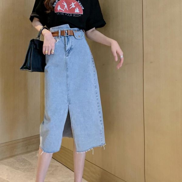 summer dress korean version slim body high waist temperament split jean skirt hip bag show thin belt skirts, Black
summer dress korean version slim body high waist temperament split jean skirt hip bag show thin belt skirts, Black
