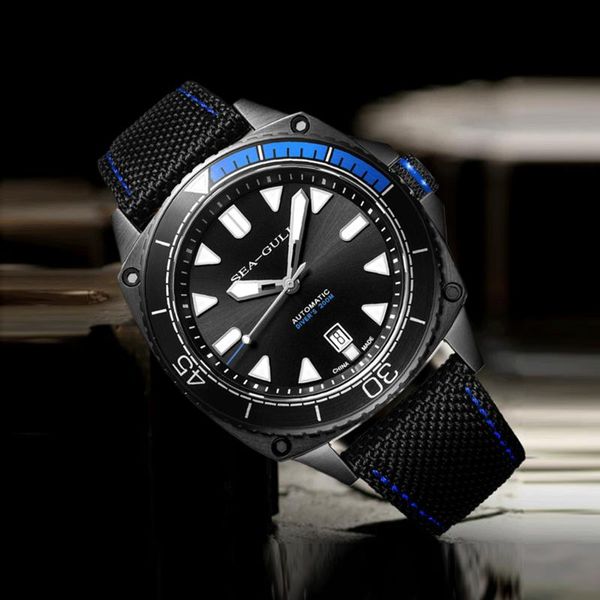 seagull waterproof watch male multi-function luminous leisure sports automatic mechanical 6057h marine series wristwatches, Slivery;brown
seagull waterproof watch male multi-function luminous leisure sports automatic mechanical 6057h marine series wristwatches, Slivery;brown