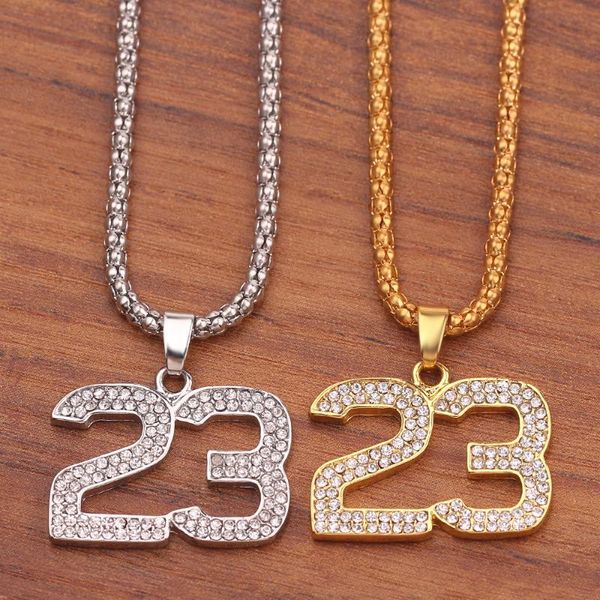 pendant necklaces hip hop basketball legend number 23 crystal bling gold cuban chain necklace jewelry for man boyfriend gift, Silver
pendant necklaces hip hop basketball legend number 23 crystal bling gold cuban chain necklace jewelry for man boyfriend gift, Silver