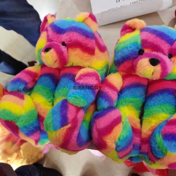 teddy bear plush slippers bear home slippers cartoon slippers winter warm furry faux fur slides woman furry flip flop shoes y0902, Black
teddy bear plush slippers bear home slippers cartoon slippers winter warm furry faux fur slides woman furry flip flop shoes y0902, Black