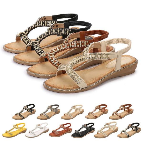 sandals for womens studded crystal shoes wedges elastic strap roman summer casual beach sandalias mujer, Black
sandals for womens studded crystal shoes wedges elastic strap roman summer casual beach sandalias mujer, Black