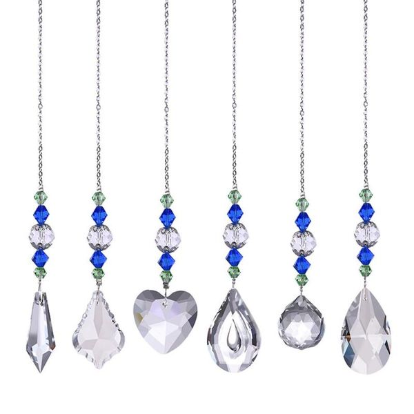 pack of 6 style blue bead crystal window hanging rainbow catcher prism handmade garden fengshui decorations glass suncatcher decorative obje
pack of 6 style blue bead crystal window hanging rainbow catcher prism handmade garden fengshui decorations glass suncatcher decorative obje