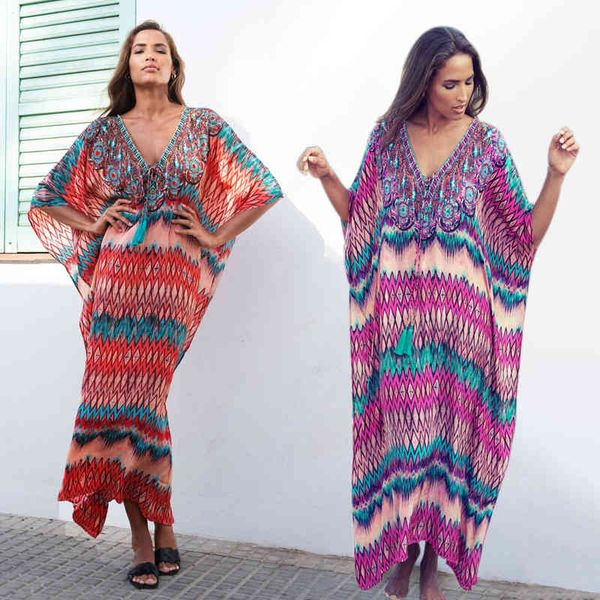 purple bohemian printed loose summer beach dress v-neck bats sleeve plus size women beachwear maxi dress vestidos n978 210416, White;black
purple bohemian printed loose summer beach dress v-neck bats sleeve plus size women beachwear maxi dress vestidos n978 210416, White;black