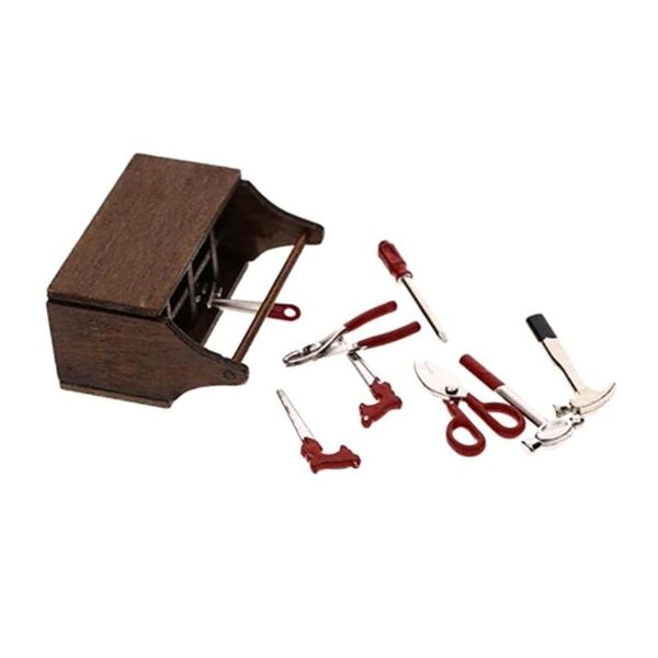 decorative objects & figurines miniature wooden box with metal tool set collection for dollhouse decoration 28gf
decorative objects & figurines miniature wooden box with metal tool set collection for dollhouse decoration 28gf