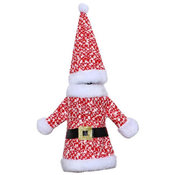 christmas decorations knitted three-dimensional wine cover desk2022 clothes hat bottle dining table bag 
christmas decorations knitted three-dimensional wine cover desk2022 clothes hat bottle dining table bag