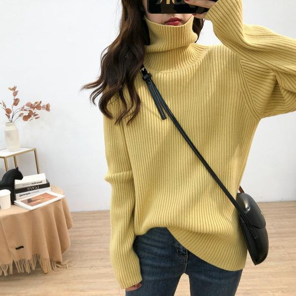 women's sweaters winter turtleneck women vintage vertical stripes sweater loose long sleeve knit pullover thick warm female, White;black
women's sweaters winter turtleneck women vintage vertical stripes sweater loose long sleeve knit pullover thick warm female, White;black