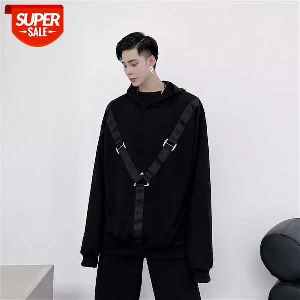 2020 men's dark style clothes coat metal buckle casual hoodies cotton fashion trend sweatshirts black/white color pullover m-2xl #5q0b
2020 men's dark style clothes coat metal buckle casual hoodies cotton fashion trend sweatshirts black/white color pullover m-2xl #5q0b