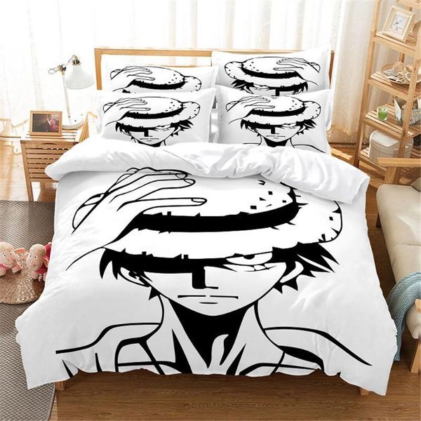 bedding sets 3d anime set duvet cover bed cotton bedroom