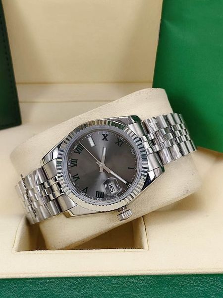 mens watch fashion lady automatic movement stainless steel strap womens watches 36mm 2813 mechanical 41mm men's wristwatch woman dateju, Slivery;brown
mens watch fashion lady automatic movement stainless steel strap womens watches 36mm 2813 mechanical 41mm men's wristwatch woman dateju, Slivery;brown