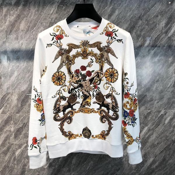 men's hoodies & sweatshirts wz09104 fashion 2021 runway luxury european design party style clothing, Black
men's hoodies & sweatshirts wz09104 fashion 2021 runway luxury european design party style clothing, Black