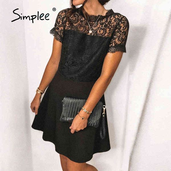 casual a-line lace black mini women hollow stitching party summer dresses short sleeve slim dress fashion 210414, Black;gray
casual a-line lace black mini women hollow stitching party summer dresses short sleeve slim dress fashion 210414, Black;gray