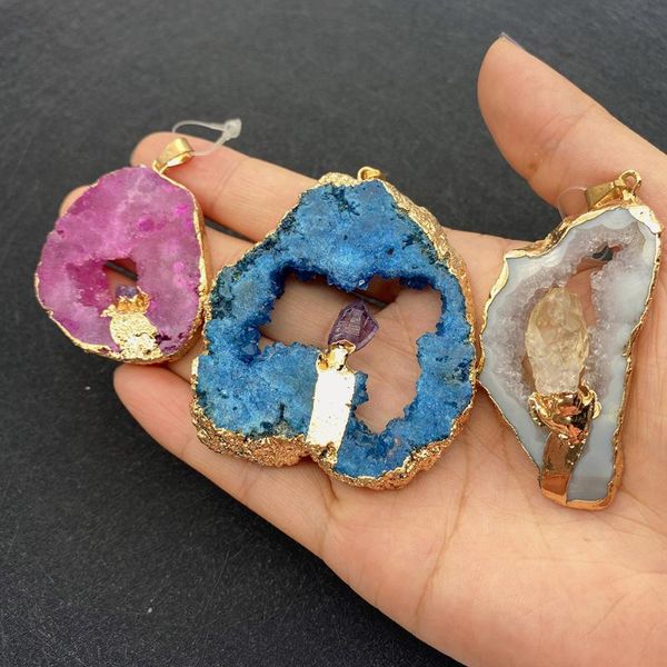 charms irregular shape crystal pendant natural semi-precious stone for diy necklace jewelry making woman accessories wholesale, Bronze;silver
charms irregular shape crystal pendant natural semi-precious stone for diy necklace jewelry making woman accessories wholesale, Bronze;silver
