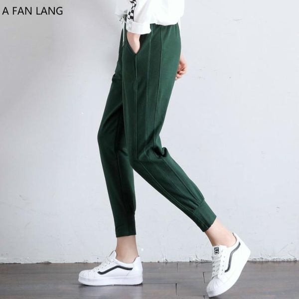 women's pants & capris a fan lang women autumn spliced casual sweat harem striped trousers streetwear woman's runing sports xxl, Black;white
women's pants & capris a fan lang women autumn spliced casual sweat harem striped trousers streetwear woman's runing sports xxl, Black;white