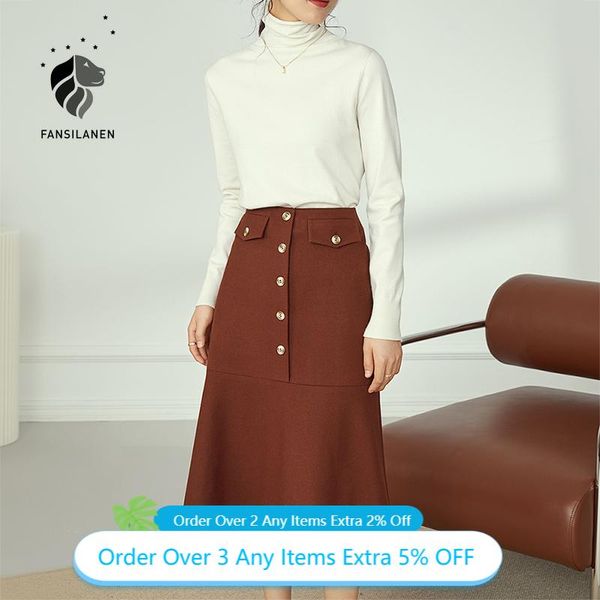 skirts fansilanen high waist wool blend long skirt women ruffle pocket bodycon autumn winter gray office lady elegant, Black
skirts fansilanen high waist wool blend long skirt women ruffle pocket bodycon autumn winter gray office lady elegant, Black