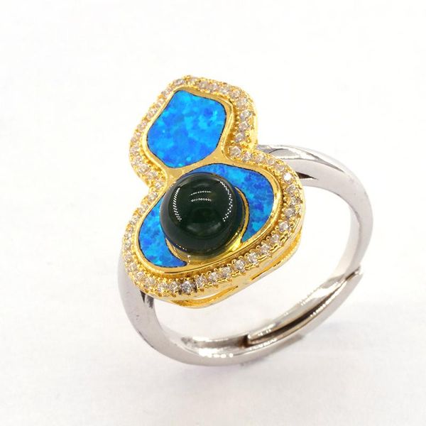 blue amber ring natural gemstones mexico gourd round bead fashion trend vintage jewelry women wedding party cluster rings, Golden;silver
blue amber ring natural gemstones mexico gourd round bead fashion trend vintage jewelry women wedding party cluster rings, Golden;silver