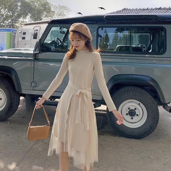 casual dresses make a small video winter gentle dress sweater collocation two-piece veil, Black;gray
casual dresses make a small video winter gentle dress sweater collocation two-piece veil, Black;gray