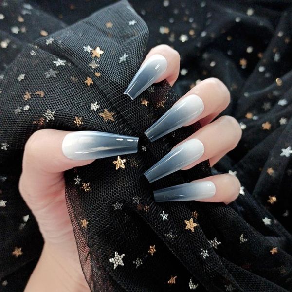 false nails 24 pcs/set fashion nail tips full coverage extra long ballerina coffin fake diy art manicure tools detachable, Red;gold
false nails 24 pcs/set fashion nail tips full coverage extra long ballerina coffin fake diy art manicure tools detachable, Red;gold