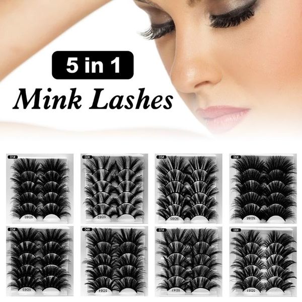 false eyelashes 25mm 5d faux mink reusable natural fake set 5 pairs pack for women handmade durable
false eyelashes 25mm 5d faux mink reusable natural fake set 5 pairs pack for women handmade durable