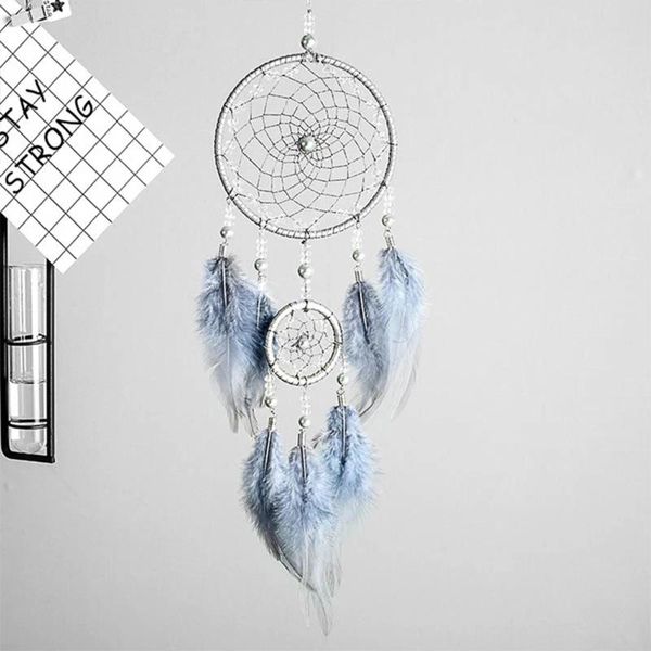 original silver gray dream catcher 2 ring feather hanging art gifts to ie friends creative valentine's day gift decor decorative obje o
original silver gray dream catcher 2 ring feather hanging art gifts to ie friends creative valentine's day gift decor decorative obje o