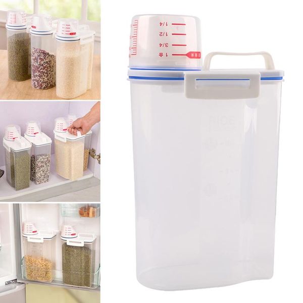 storage bottles & jars 2l plastic cereal dispenser box kitchen food grain rice container pp multifunctional nds66
storage bottles & jars 2l plastic cereal dispenser box kitchen food grain rice container pp multifunctional nds66