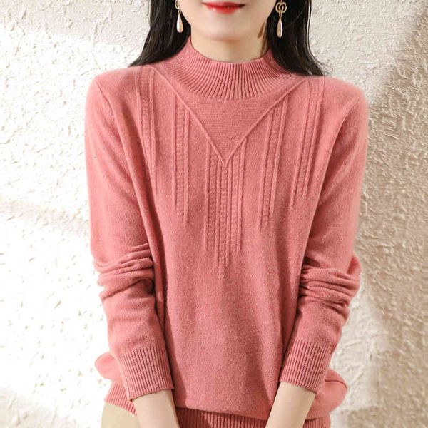 women's sweaters round turtleneck sweater of pure female wool, casual knitted for autumn and long-sleeve winter with loose size 100% ju, White;black
women's sweaters round turtleneck sweater of pure female wool, casual knitted for autumn and long-sleeve winter with loose size 100% ju, White;black
