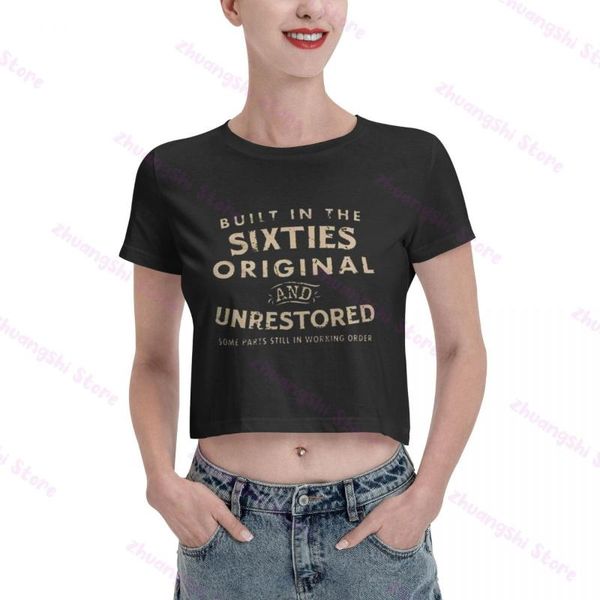 women's t-shirt fashion birthday biker 1960 built in the sixties unrestored nine-cent, White
women's t-shirt fashion birthday biker 1960 built in the sixties unrestored nine-cent, White