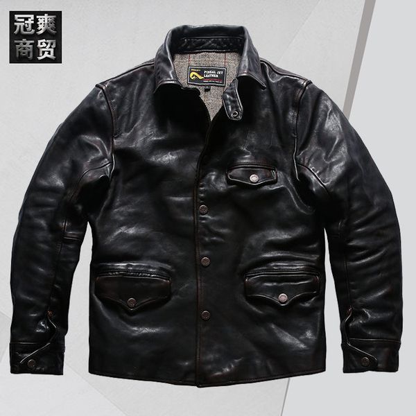 fashion leather 2021 spring and autumn japanese gate keeper tea core horse jacket men's lapel casual black
fashion leather 2021 spring and autumn japanese gate keeper tea core horse jacket men's lapel casual black