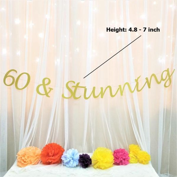 party decoration 60 & stunning banner diy glittered paper letter birthday garland flag celebrate backdrop anniversary decor
party decoration 60 & stunning banner diy glittered paper letter birthday garland flag celebrate backdrop anniversary decor